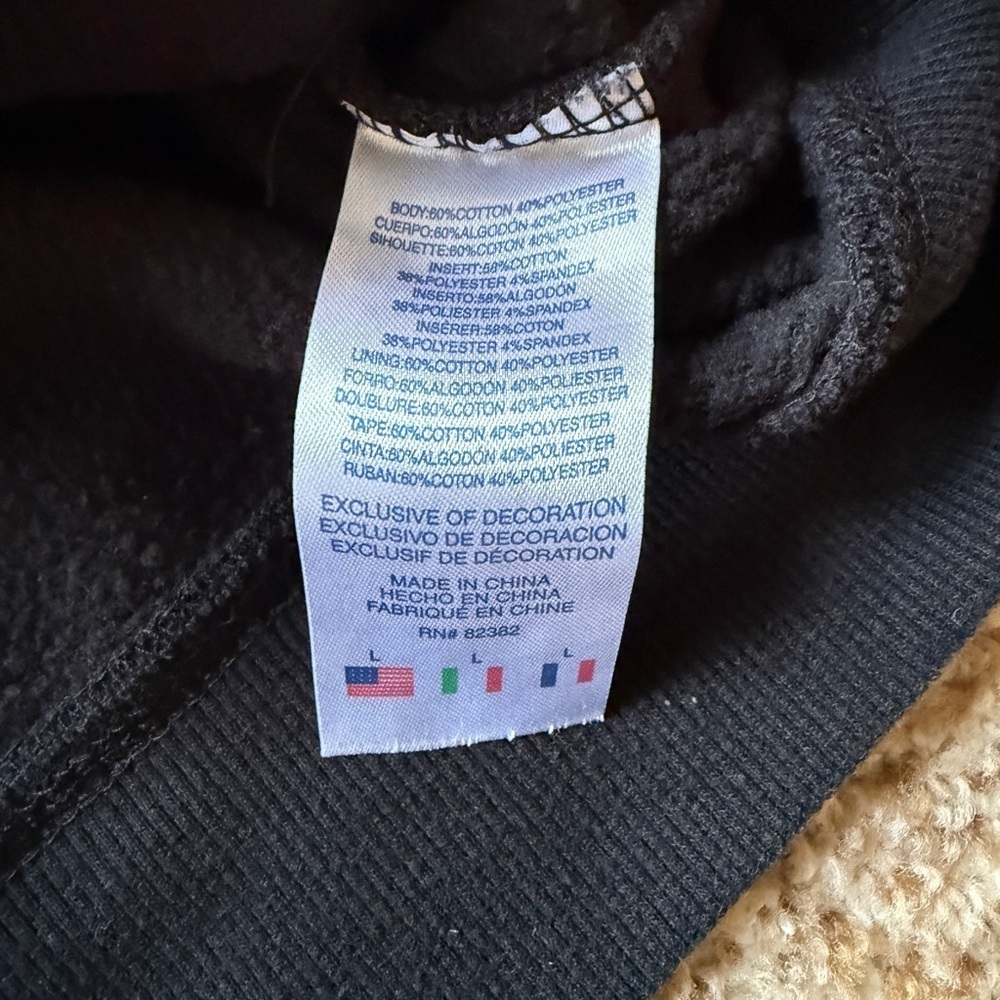 Champion Hoodie Sweatshirt, Youth large black - Picture 3 of 4
